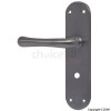Securit 187mm Satin Chrome Rosa Bathroom Handles