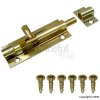 Securit 63mm x 1` Wide Brass Door Bolt