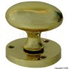 Securit Victorian Polished Brass Oval Mortice Knob