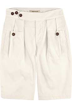 Cotton Button Detail Shorts