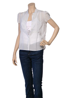 Grandad Collar Beaded Shirt by See by Chloe