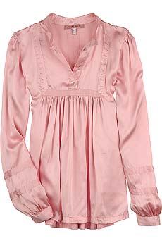 See by Chloe Washed silk smock top
