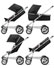 Seed PLI Swivel Black Stroller