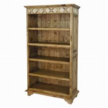 segusino Mexican Bookcase with Pattern Inlay
