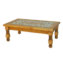 Segusino mexican pine marble insert coffee table