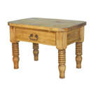 Segusino mexican pine one drawer side table