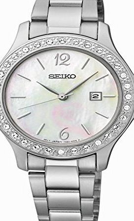 Seiko Brand New Ladies Stainless Steel Solar Powered Seiko Watch Bracelet SXDF77P1