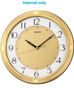 Gold Coloured Wall Clock