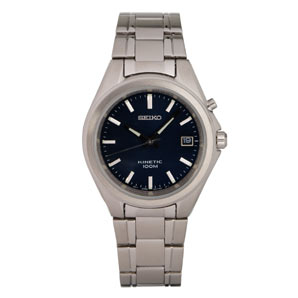 Seiko Kinetic Stainless-Steel/Blue