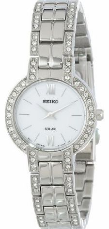 Seiko Ladies Solar Crystal Bracelet Watch - SUP199P9