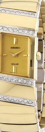 Seiko Womens Quartz Watch Damenuhren SUP168P1 with Metal Strap