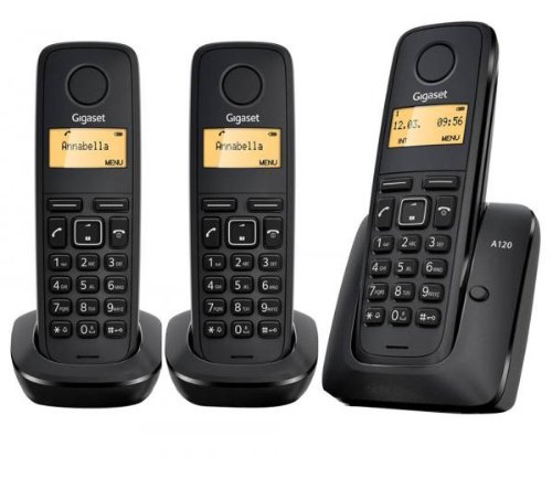 Seimens Gigaset A120 TRIO Cordless Phone ( DECT,Low Radiation )