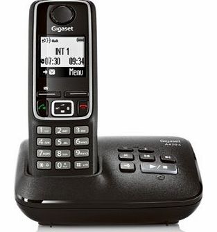 Gigaset A420A Single DECT Cordless Phone with Answer Machine - Black