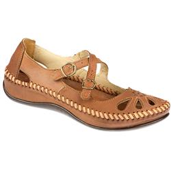 Female SEKA1100 Leather Upper Leather Lining Casual Shoes in Tan, White