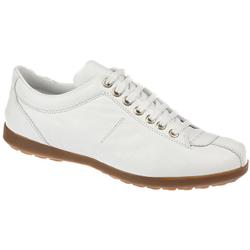 Female SEKA1104 Leather Upper Textile Lining Casual Shoes in White