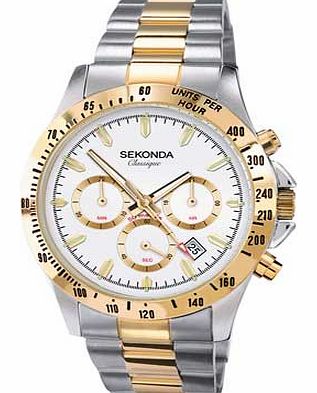 Sekonda Classique Mens Two-Tone Chronograph Watch