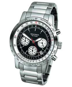 Gents Chronograph Stainless Steel Bracelet Watch