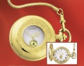 gents gold window fob watch and chain