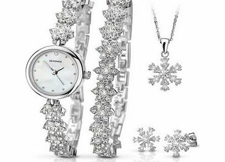 Sekonda Ladies Gift Set including Watch, Necklace, Bracelet and Earrings 2087G