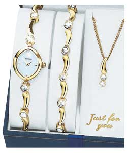 Ladies Gold Watch Gift Set