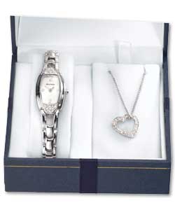 Sekonda Ladies Quartz Analogue Watch and Pendant Set