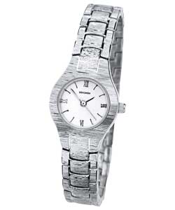 Ladies Silver Bracelet Round Dial Watch