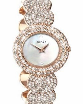 Seksy 4852 Elegance Rose Gold Plated Bracelet Watch