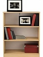 Small Bookcase Beech 3 Open Shelves