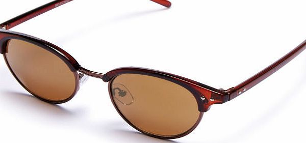 Selected Womens Selected Mala Sunglasses - Brown Panto