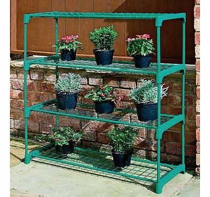 Selections UK Selections GF756 4-Tier Greenhouse Staging Shelving