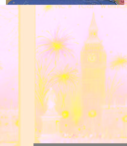 Selective New Year Wishes - Big Ben Clock Tower Fireworks Greeting Card