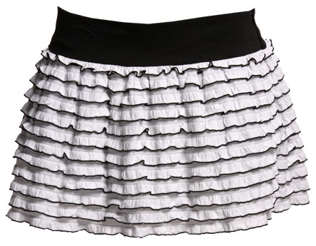 Selena stripe mini skirt