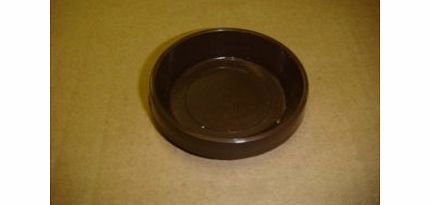Selhard 8 X CASTOR CUPS LARGE BROWN FLOOR PROTECTOR GLIDES