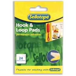 Sellotape Sticky Hook and Loop Sets 24 Sets