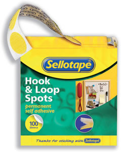 Sellotape Sticky Loop Spots in Handy Dispenser
