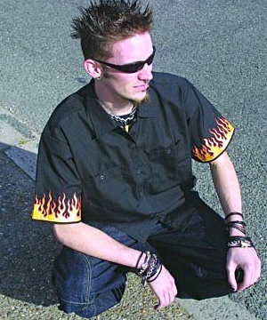 Flames Work Shirt