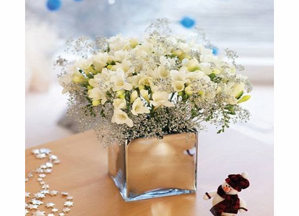FRESH CHRISTMAS FLOWERS Silver Star Bouquet with free UK delivery