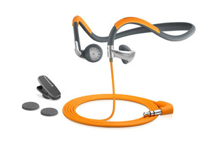 sennheiser PMX 80 Sport II Rugged Design Earphones - Grey/Orange