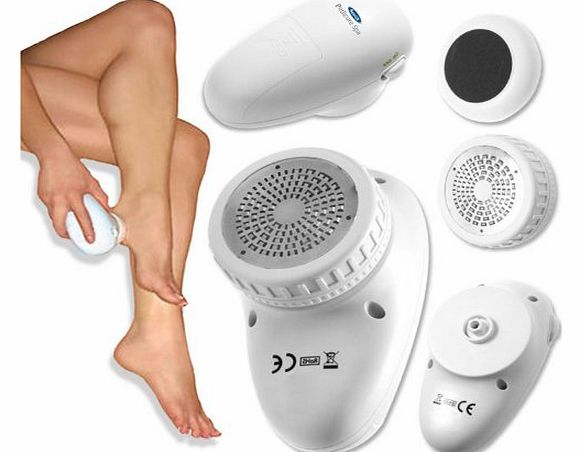 Sentik Electric Pedicure Ped Pod Egg File Foot Care Dry Hard Skin Remover Kit Set