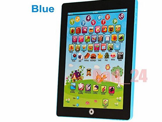 Sentik My First Ipad Tablet Kids Childrens Laptop Touch Type Learning Computer Educational Toy Game, PINK