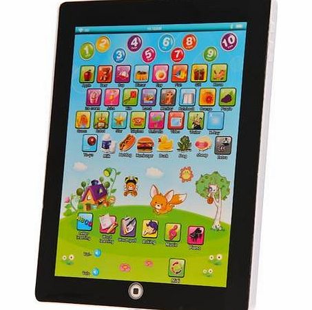 Sentik My First Tablet Kids Childrens Laptop Touch Type Learning Computer Educational Toy Game, Pink