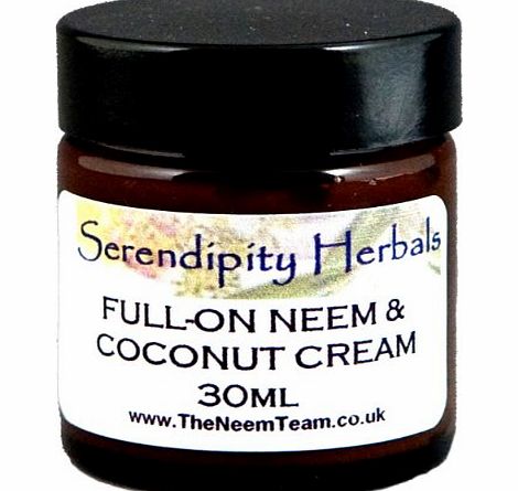 Serendipity Herbals (Serendipity Herbals) Full on Neem and Coconut Cream for Pets Soothing for Dry Sensitive Skin (30ml)