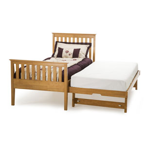 Serene , Grace 3FT Wooden Guest Bed - High Foot