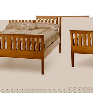 , Grace, 4FT Sml Double, Wooden Bedstead -