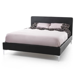 Serene , Monza, 4FT 6 Double Leather Bedstead -