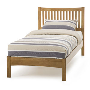 Serene , Mya, 3FT Single, Wooden Bedstead - Oak