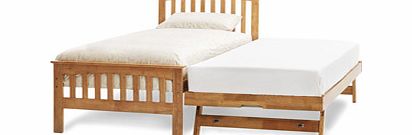 Serene Amelia Oak 3FT Single Wooden Guest Bed
