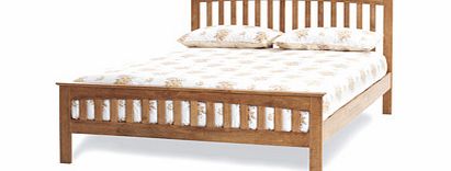 Serene Amelia Oak 4FT 6 Double Wooden Bedstead