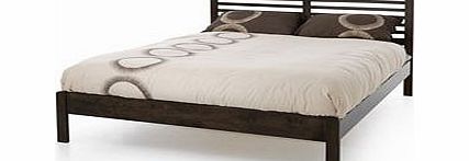 Serene Esther Walnut 4FT 6 Double Wooden Bedstead