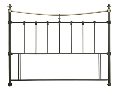 Serene Furnishings Edwardian Single (3) Headboard Only Black